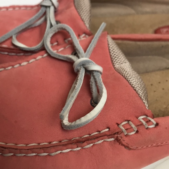Sperry women’s pink leather top slider on boat shoes size 9 mules - Picture 6 of 11